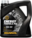 MANNOL 7703 ENERGETICKÝ FORMULA PSA MOTOROVÝ OLEJ 5W30 4L