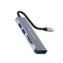 HUB USB-C ADAPTÉR USB C pre LAPTOP - 5v1 - 3x USB + SD / TF ČÍTAČKA KARIET