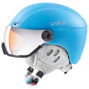 Lyžiarska prilba UVEX Hlmt 400 Visor Sct Cloudy Blue 53-58