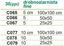 Strednozrnná filtračná špongia 30 ppi 100x100x5c