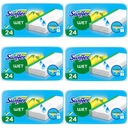 SWIFFER MOKRÉ KLAPKY NÁHRADNÁ NÁPLŇ MOP VEĽKÁ SADA 144 KUSOV (24X6)