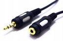 AUX predlžovací kábel 3,5 mm stereo jack, dĺžka 3 m