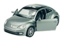 WELLY VW VOLKSWAGEN THE BEETLE SILVER 1:34 KOV NOVÝ MODEL 43650