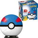 POKEMON 3D sférické puzzle Poke Ball