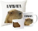 Darčeková súprava hrnček + vankúš CAPYBARA bokom