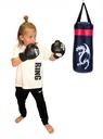 Detský boxerský set: 40 cm čierny vak + 4Kids rukavice