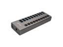 USB3 x10 hub s funkciou nabíjania 48W spínačmi