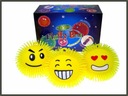 Spike ball / squishy Smiley ball 20cm, svietiaca, mix p6 T259