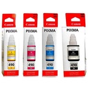 4x GI-490 ATRAMENT CANON PIXMA G4410 G3410 G3411 G4400