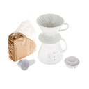 Hario V60-02 biela kávová súprava Drip Filter Server