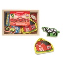 Drevené magnetky Farma vidiek vidiecke zvieratká Melissa&Doug