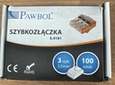 Rýchlospojka 1,5-2,5 mm² 3 kontakty E.4181 PAWBOL 100 kusov