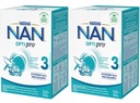 NESTLE NAN OPTIPRO 3 NÁSLEDNÉ MLIEKO 2x650g 2 BAL.