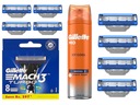 8x ČEPELE TURBO NOŽOV GILLETTE MACH 3 + PENA