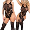 Krásne ružové bodystocking - LivCo Corsetti Aknelina S-L (univerzálne)