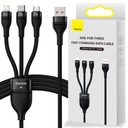 BASEUS KÁBEL 3V1 LIGHTNING USB-C MICRO 100W 1,2M