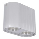 SURFACE MOUNTED GU10 bodové svietidlo pre LED SILVER