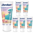 Jordan Junior zubná pasta pre deti 6-12 rokov Fruity 6 kusov 50ml