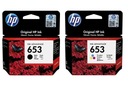 2x originálny atrament HP 653 pre DeskJet Plus 6075 6475