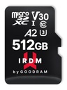 Pamäťová karta GOODRAM IRDM 512GB U3 A2 + adaptér