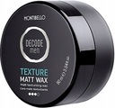 Montibello Decode Men TEXTURE MATT WAX Silný matný stylingový vosk 90 ml