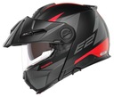 SCHUBERTH E2 DEFENDER RED, čeľusťová prilba ROZ 63