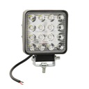 Pracovná lampa 16 LED 48W 12V 24V halogénové biele zaostrené svetlo univerzálne