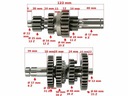 HRIADEĽ PREVODOVKY ATV ​​110/125 3+R KAYO 150 SET. TZ