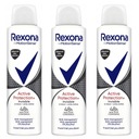 Rexona Active Invisible Antiperspirant 3x150 ml