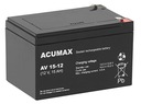 BATÉRIA AGM VRLA ACUMAX AV 12V 15Ah F2 T2 Faston 250 APC RBC UPS