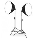 BALENIE - 2x OKTA SOFTBOX + 2x 125W