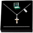 SILVER PANCER CHAIN ​​​​+ CROSS PR. DARČEK 925