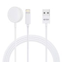 NABÍJAČKA PRE HODINKY APPLE - USB-A + BLESK 150CM