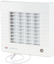 NÁSTENNÝ VENTILÁTOR S AUTOMATICKÝMI VENTILÁTORMI UZÁVERY 100 MAV TAŽNÝ SPÍNAČ