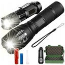 SET 2x TAKTICKÁ BATERKA CREE XM-L T6 Q5 COB