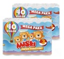 80 roliek 3-vrstvového toaletného papiera BEARS