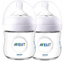 2 x AVENT Natural Fľaša 125ml + Cumlík 0m