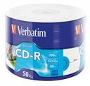 Verbatim CD-R 52x 700 MB 50P Extra ochrana