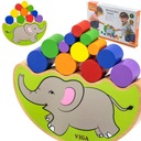 VIGA TOYS VYVÁŽENÝ SLON DREVENÝ PUZZLE MONTESSORI ZRUČNOSTNÁ HRA