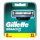 Gillette Mach3 Náhradné čepieľky na holiace strojčeky, 8 ks.