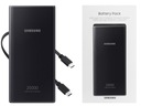 POWERBANK SAMSUNG 20000mAh 25W PD QC3 + KÁBEL C