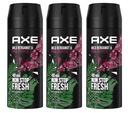 Axe Wild Bergamot dezodorant v spreji 3 X 150 ml