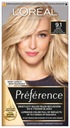 Loreal Preference permanentná farba na vlasy 9.1 Oslo Light Ash Blonde