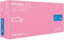 Rukavice nitrilové 100 ks 8-M Nitrylex Pink