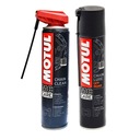 Čistenie a údržba reťazí MOTUL C1 400ml + MOTUL C3 400ml