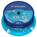 VERBATIM CD-R, 700 MB, 52X RÝCHLOSŤ, 25 ks.