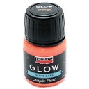 Farba Glow in the dark - oranžová, 30 ml