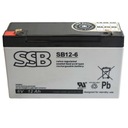 BATÉRIA SSB SB 12-6 6V 12AH SB12-6 AGM