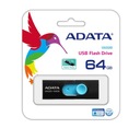 USB kľúč ADATA UV220 AUV220-64G-RBKBL (64 GB; USB 2.0; čierny)