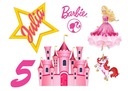 Barbie Sugar Print Personalizované meno Vek